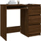 vidaXL - Bureau - 90x45x76 - cm - bewerkt - hout - bruin - eikenkleur