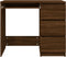 vidaXL - Bureau - 90x45x76 - cm - bewerkt - hout - bruin - eikenkleur