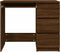 vidaXL - Bureau - 90x45x76 - cm - bewerkt - hout - bruin - eikenkleur