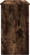 vidaXL - Bureau - 90x45x76 - cm - bewerkt - hout - gerookt - eikenkleurig