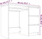 vidaXL - Bureau - 90x45x76 - cm - bewerkt - hout - gerookt - eikenkleurig