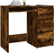 vidaXL - Bureau - 90x45x76 - cm - bewerkt - hout - gerookt - eikenkleurig