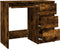 vidaXL - Bureau - 90x45x76 - cm - bewerkt - hout - gerookt - eikenkleurig