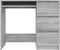 vidaXL - Bureau - 90x45x76 - cm - bewerkt - hout - grijs - sonoma - eikenkleurig