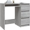 vidaXL - Bureau - 90x45x76 - cm - bewerkt - hout - grijs - sonoma - eikenkleurig