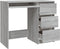 vidaXL - Bureau - 90x45x76 - cm - bewerkt - hout - grijs - sonoma - eikenkleurig