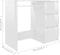 vidaXL - Bureau - 90x45x76 - cm - bewerkt - hout - hoogglans - wit