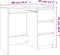 vidaXL - Bureau - 90x45x76 - cm - bewerkt - hout - hoogglans - wit