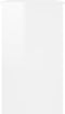 vidaXL - Bureau - 90x45x76 - cm - bewerkt - hout - hoogglans - wit