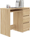 vidaXL - Bureau - 90x45x76 - cm - bewerkt - hout - sonoma - eikenkleurig