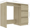 vidaXL - Bureau - 90x45x76 - cm - bewerkt - hout - sonoma - eikenkleurig