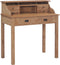 vidaXL - Bureau - 90x50x100 - cm - massief - teakhout