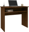 vidaXL - Bureau - 90x50x74 - cm - bewerkt - hout - bruin - eikenkleur