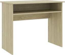 vidaXL - Bureau - 90x50x74 - cm - bewerkt - hout - sonoma - eikenkleurig
