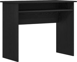 vidaXL - Bureau - 90x50x74 - cm - bewerkt - hout - zwart - eikenkleur