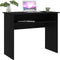 vidaXL - Bureau - 90x50x74 - cm - bewerkt - hout - zwart