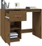 vidaXL - Bureau - 95x50x75 - cm - massief - grenenhout - honingbruin