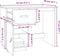 vidaXL - Bureau - 95x50x75 - cm - massief - grenenhout - honingbruin