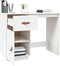 vidaXL - Bureau - 95x50x75 - cm - massief - grenenhout - wit
