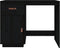 vidaXL - Bureau - 95x50x75 - cm - massief - grenenhout - zwart