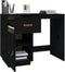 vidaXL - Bureau - 95x50x75 - cm - massief - grenenhout - zwart