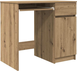 vidaXL - Bureau - ambachtelijk - 86x49x76 - cm - spaanplaat - eikenkleurig