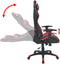 vidaXL - Bureau-/gamestoel - verstelbaar - kunstleer - rood