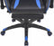 vidaXL - Bureau-/gamestoel - verstelbaar - met - voetensteun - blauw