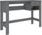 vidaXL - Bureau - HAMAR - 110x40x75 - cm - massief - grenenhout - donkergrijs