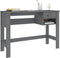 vidaXL - Bureau - HAMAR - 110x40x75 - cm - massief - grenenhout - donkergrijs
