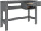 vidaXL - Bureau - HAMAR - 110x40x75 - cm - massief - grenenhout - donkergrijs