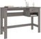 vidaXL - Bureau - HAMAR - 110x40x75 - cm - massief - grenenhout - lichtgrijs