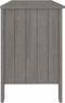 vidaXL - Bureau - HAMAR - 113x50x75 - cm - massief - grenenhout - lichtgrijs