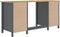 vidaXL - Bureau - Hill - 150x50x74 - cm - massief - grenenhout - grijs