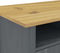 vidaXL - Bureau - Hill - 150x50x74 - cm - massief - grenenhout - grijs
