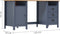 vidaXL - Bureau - Hill - 150x50x74 - cm - massief - grenenhout - grijs