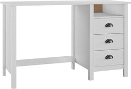 vidaXL - Bureau - Hill - 3 - lades - 120x50x74 - cm - massief - grenenhout