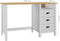vidaXL - Bureau - Hill - 3 - lades - 120x50x74 - cm - massief - grenenhout