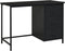 vidaXL - Bureau - industrieel - met - lades - 105x52x75 - cm - staal - zwart