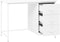 vidaXL - Bureau - industrieel - met - lades - 105x52x75 - cm - staal - wit