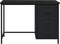 vidaXL - Bureau - industrieel - met - lades - 105x52x75 - cm - staal - zwart