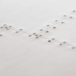 vidaXL - Bureau - luchtvaartstijl - 112x50x76 - cm - metaal - zilverkleurig