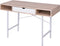 vidaXL - bureau - met - 1 - lade - eiken - en - wit