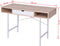 vidaXL - bureau - met - 1 - lade - eiken - en - wit