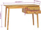 vidaXL - Bureau - met - 2 - lades - 110x52x75 - cm - massief - teakhout