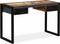 vidaXL - Bureau - met - 2 - lades - 120x50x76 - cm - massief - gerecycled - hout