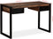 vidaXL - Bureau - met - 2 - lades - 120x50x76 - cm - massief - gerecycled - hout