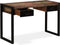 vidaXL - Bureau - met - 2 - lades - 120x50x76 - cm - massief - gerecycled - hout