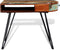 vidaXL - Bureau - met - ijzeren - poten - massief - gerecycled - hout