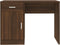 vidaXL - Bureau - met - kast - en - lade - 100x40x73 - cm - bewerkt - hout - bruineiken